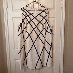 Péter Nygard White with black striped Dress